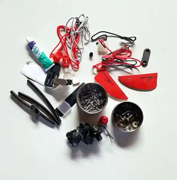 Kiteboarding spare parts for repairs at JBay Curaçao
